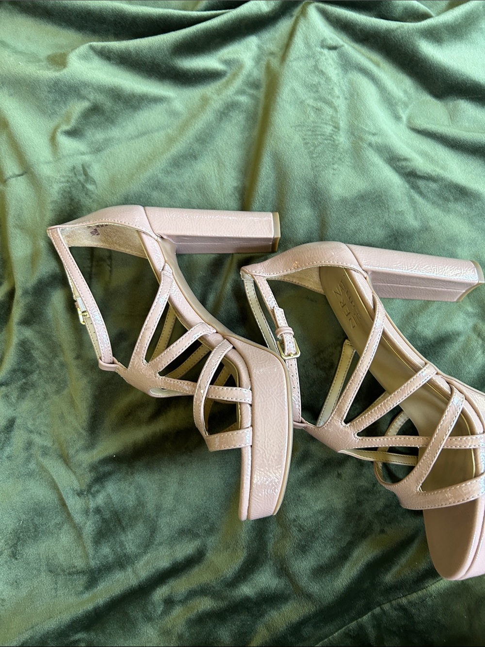 Naturalizer Beige Strappy Open-Toe Sandals - Picture 2 of 8